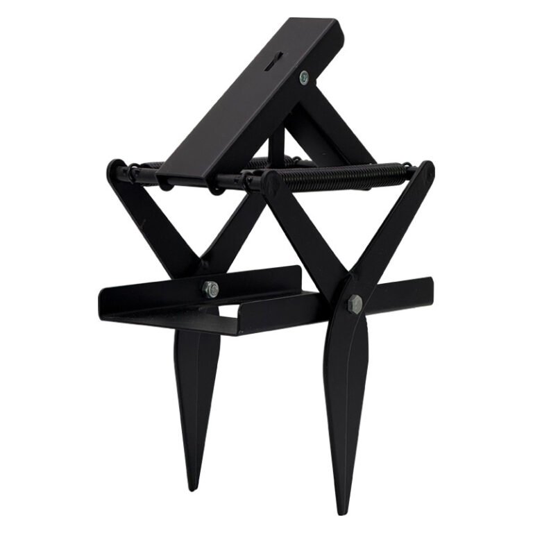 Black Flat-Base Mole Trap, model PC-502BK, product reference view 1