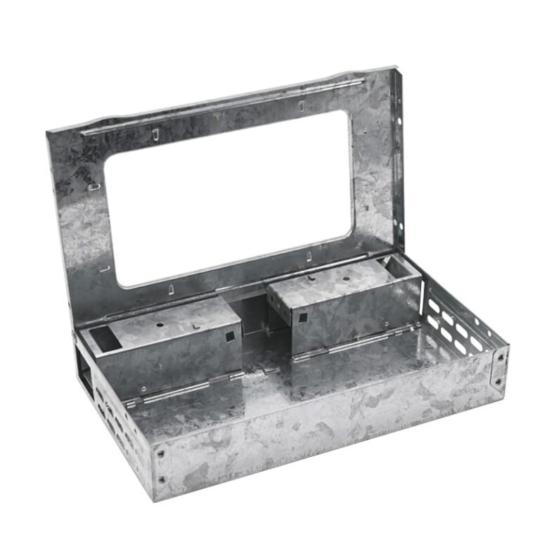 Galvanized Multi-Catch Mouse Trap with Clear Lid, model PC-203CL, alternate product view 1