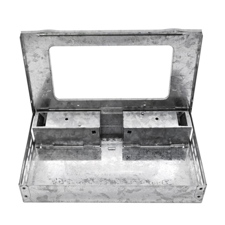 Galvanized Multi-Catch Mouse Trap with Clear Lid, model PC-203CL, alternate product view 3