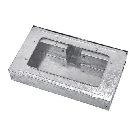 Galvanized Multi-Catch Mouse Trap with Clear Lid, model PC-203CL