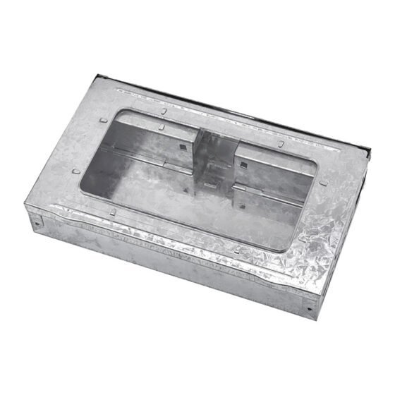 Galvanized Multi-Catch Mouse Trap with Clear Lid, model PC-203CL