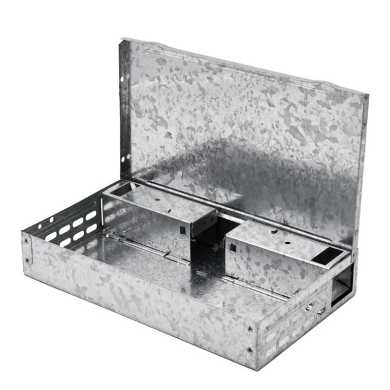 Galvanized Multi-Catch Mouse Trap with Solid Lid, model PC-203, alternate product view 2
