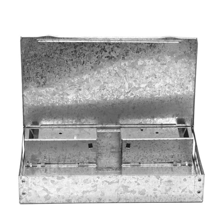 Galvanized Multi-Catch Mouse Trap with Solid Lid, model PC-203, product reference view 2