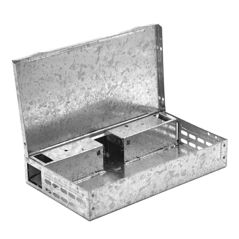 Galvanized Multi-Catch Mouse Trap with Solid Lid, model PC-203, product reference view 3