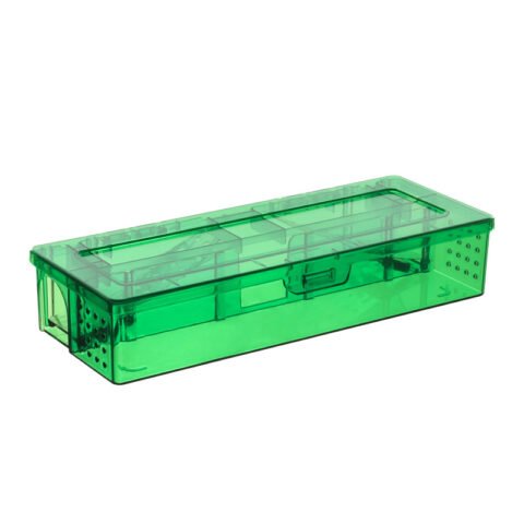 Green Slim Multi-Catch Mouse Trap, model PC-202GN, closed-lid product view